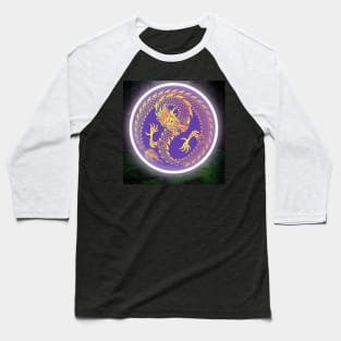 Purple and Gold Glowing Dragon, TRANSPARENT VERSION ON MY SHOP Baseball T-Shirt